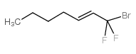1-溴-1,1-二氟-2-庚烯结构式