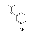 Benzenamine, 3-(difluoromethoxy)-4-methyl- (9CI) Structure