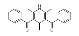 3,5-dibenzoyl-2,4,6-trimethyl-1,4-dihydro-pyridine Structure
