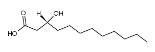 3-(R)-Hydroxydodecanoic acid Structure