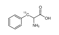 DL-苯丙氨酸-3-13C结构式