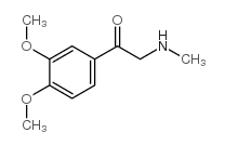 1-(3,4-二甲氧基苯基)-2-(甲基氨基)乙酮结构式