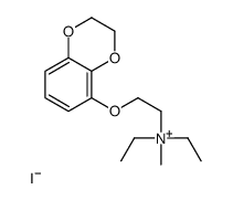 2-(2,3-dihydro-1,4-benzodioxin-5-yloxy)ethyl-diethyl-methylazanium,iodide结构式