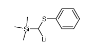 ((phenylthio)(trimethylsilyl)methyl)lithium结构式