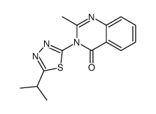 3-(5-Isopropyl-1,3,4-thiadiazol-2-yl)-2-methylquinazolin-4(3H)-one Structure