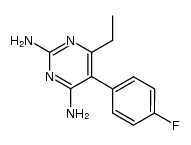 6-ethyl-5-(4-fluoro-phenyl)-pyrimidine-2,4-diyldiamine结构式