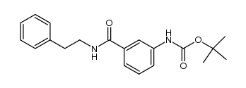 3-[(tert-butoxycarbonyl)amino]-N-(β-phenethyl)benzamide结构式