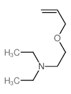N,N-diethyl-2-prop-2-enoxy-ethanamine结构式