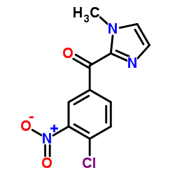 (4-Chloro-3-nitrophenyl)(1-methyl-1H-imidazol-2-yl)methanone结构式