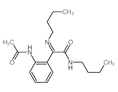 N-[2-(N-butyl-C-(butylcarbamoyl)carbonimidoyl)phenyl]acetamide structure