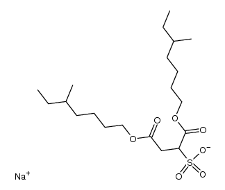 sodium di-2-ethylhexyl sulfosuccinate Structure