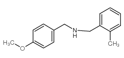 (4-甲氧基-苄基)-(2-甲基苄基)-胺结构式