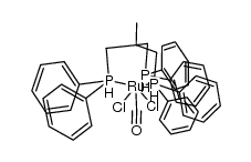 dichlorocarbonyl{1,1,1-tris((diphenylphosphino)methyl)ethane}ruthenium Structure