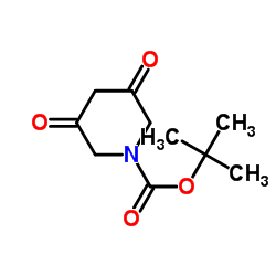 3,5-二氧代哌啶-1-羧酸叔丁基酯结构式