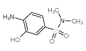 2-氨基苯酚-5-(n,n-二甲基)磺酰胺结构式