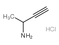 But-3-yn-2-amine hydrochloride Structure