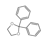 1,3-Dioxolane,2,2-diphenyl-结构式