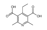 4-Ethyl-2,6-dimethyl-3,5-pyridinedicarboxylic acid Structure