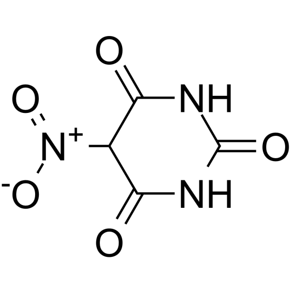 5-Nitrobarbituric acid structure