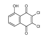5-hydroxy-2,3-dichloro-1,4-naphthoquinone结构式
