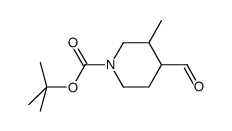 tert-butyl 4-formyl-3-methylpiperidine-1-carboxylate结构式