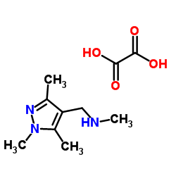 1,3,5-三甲基-4-氨甲基甲基-1H-吡唑盐酸盐结构式