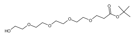 Hydroxy-PEG4-(CH2)2-Boc Structure