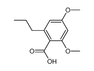 2,4-dimethoxy-6-propylbenzoic acid Structure