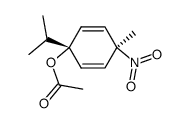 4-methyl-1-(1'-methylethyl)-t-4-nitrocyclohexa-2,5-dien-r-1-yl acetate结构式