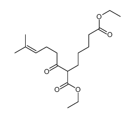 diethyl 2-(5-methylhex-4-enoyl)heptanedioate结构式