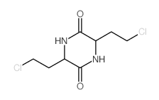 3,6-bis(2-chloroethyl)piperazine-2,5-dione structure