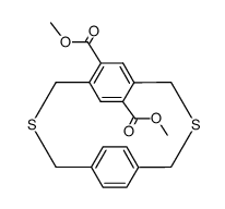 dimethyl 3,7-dithia-1,5(1,4)-dibenzenacyclooctaphane-12,15-dicarboxylate结构式