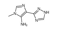 3-methyl-5-(1H-1,2,4-triazol-5-yl)imidazol-4-amine结构式