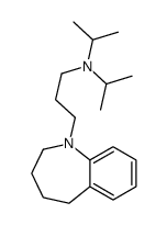 2,3,4,5-Tetrahydro-1-[3-(diisopropylamino)propyl]-1H-1-benzazepine结构式