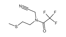 N-(cyanomethyl)-2,2,2-trifluoro-N-(2-(methylthio)ethyl)acetamide结构式