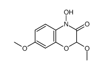 2,7-dimethoxy-4-hydroxy-2H-1,4-benzoxazin-3(4H)-one结构式