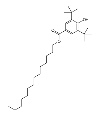 tetradecyl 3,5-ditert-butyl-4-hydroxybenzoate Structure
