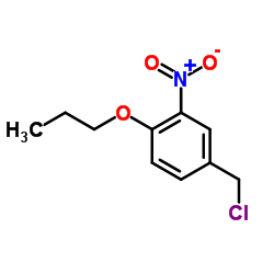 4-Chloromethyl-2-nitro-1-propoxy-benzene Structure