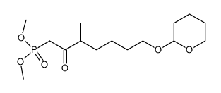 dimethyl 2-oxo-3(ξ)-methyl-7-(2-tetrahydropyranyloxy)-heptylphosphonate Structure