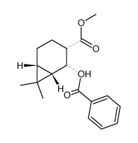 methyl (1S,6R)-2-(benzoyloxy)-7,7-dimethylbicyclo[4.1.0]heptane-3-carboxylate结构式