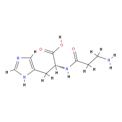 β-Alanyl-D-histidine Structure