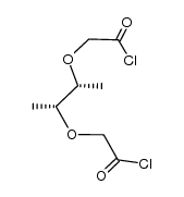 2,2'-((2R,3R)-butane-2,3-diylbis(oxy))diacetyl chloride结构式