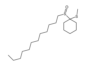 1-dodecylsulfinyl-1-methylsulfanylcyclohexane结构式