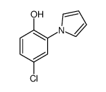 4-chloro-2-pyrrol-1-ylphenol结构式