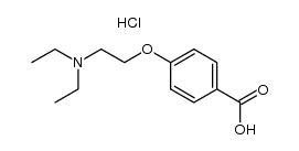 4-(2-diethylaminoethoxy)benzoic acid hydrochloride Structure