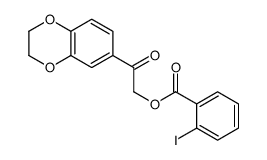 [2-(2,3-dihydro-1,4-benzodioxin-6-yl)-2-oxoethyl] 2-iodobenzoate Structure