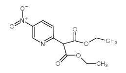 (5-硝基吡啶-2-基)丙二酸二乙酯结构式