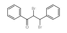 2,3-二溴-1,3-二苯基丙烷-1-酮结构式