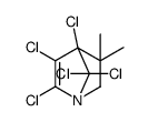 2,3,4,7,7-pentachloro-5,5-dimethyl-1-azabicyclo[2.2.1]hept-2-ene结构式