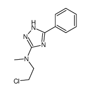 N-(2-chloroethyl)-N-methyl-5-phenyl-1H-1,2,4-triazol-3-amine Structure
